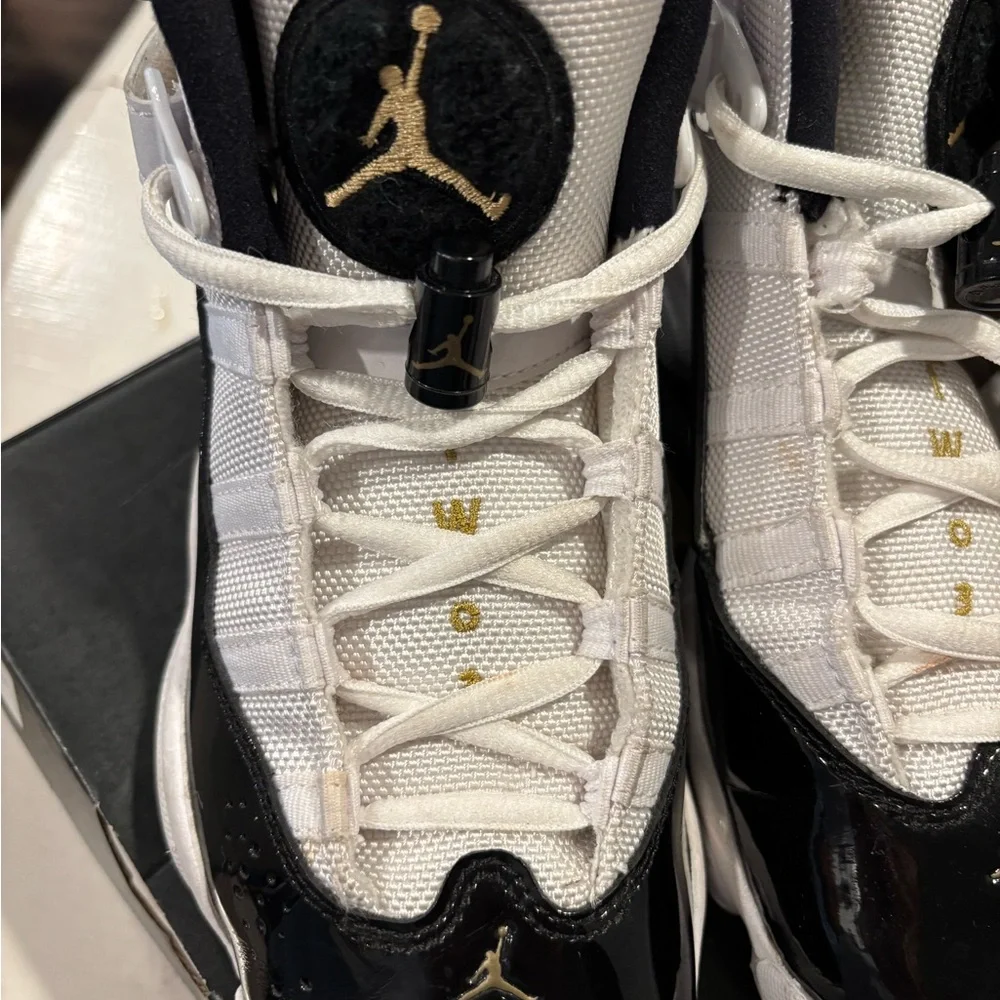 Jordan Retro Black and White Sneakers - Picture 8 of 11